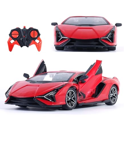 Coche Teledirigido Chicco Johnny Coupé Racing – Radiocontrol Para Niños De 2 A 5 Años Con Faros Que Se Encienden, Mando Ergonómico Integrado Y Parachoques De Goma, Color Rojo