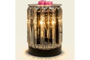 LAYOVE Wax Melt Burner Electric Wax Warmer Wax melting heater warmer-Decorative Night Light for Bedroom, Spa & Home Decor (Black)