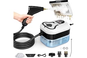 Trsaow Steam Cleaners 1.2L 2500W 3.5 Bar Portable Steam Cleaner Handheld,6 Speed Adjustable Steamer Cleaning Machine High Pressure Steam Cleaner with 4 Brush for Home Kitchen Sofa Floor Car Bathroom