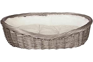 Trixie Corbeille Doublée avec Coussin Gris pour Chien 50 cm