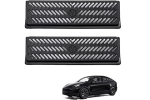 NITOYO 2 Stück Entlüftungsabdeckung Luftstrom Entlüftungsgitter Schutzsatz Ersatz für Tesla Model Y 2019-2023 Zubehör-Rücksitz Klimaanlagen Schutzabdeckung für Tesla Model Y