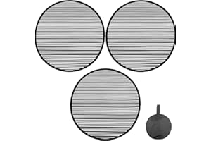 HIYI Dellenreflektor 2er Set mit Tasche – Dellenreflektorboard für Karosserie & Tür | Dellensegel zur Dellenprüfung & Lackinspektion | Auto Dellenreparatur Werkzeug mit Streifenmuster (3Pcs-35cm)