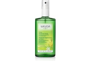 Weleda Deodorante Spray Limone, fresco profumo e 24h di efficace protezione, con puri oli essenziali naturali di limone e litsea-cubeba, senza sali d'alluminio (1X100 ml)