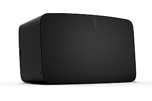 Sonos Five - Enceinte sans Fil - Haut Parleurs HiFi - Son Stéréo - Multiroom - WiFi - Trueplay™ - Qualité Studio - Son Clair et Puissant - Air Play 2 - Interface Tactile - Noir