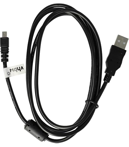 L☆B☆C vhbw Cavo dati USB 1,5m compatibile con Casio Exilim EX-H5, EX-H50