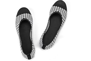 Frank Mully Women's Ballet Flats Slip On Knit Dress Shoes Pumps Shoes Round Toe…