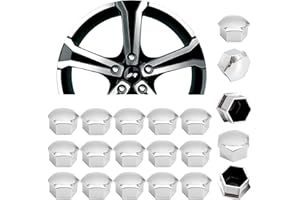 Simoni Racing Caches-Écrou de Roue - 19mm - Chrome - Set de 20+1 pièces