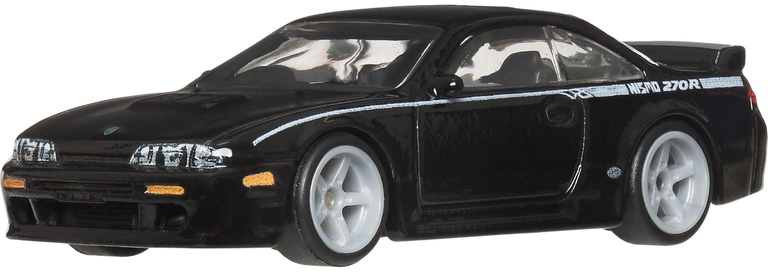 Hot Wheels Nismo 270R Autokultur-Fahrzeug, hochwertiges Spielzeugauto im Maßstab 1:64 aus Druckguss mit Real Riders-Reifen und Metall-/Metallkarosserie und -Fahrgestell, JKD99 - 1