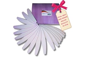 LALILL Lima per Unghie 50 Pz. 100/180 Grit, Mezza Luna Zebra - Lime per Unghie in Gel - Modellazione di Unghie Ibride, Acriliche, Gel Polish - Bifacciale, Monouso - Buffer, Block, Professionale