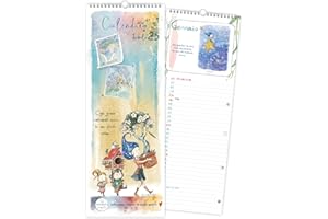 AKENA CALENDARIO DA MURO 2025 DISEGNATA 16X45 SPIRALATO