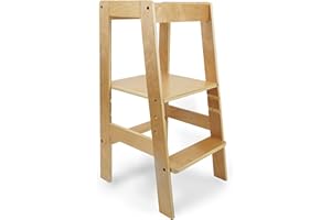 ‎FIVE O NINE CREW 509 Crew Explorer Lernturm, Kinderküchenhelfer, höhenverstellbare Plattform, Farbe Natur