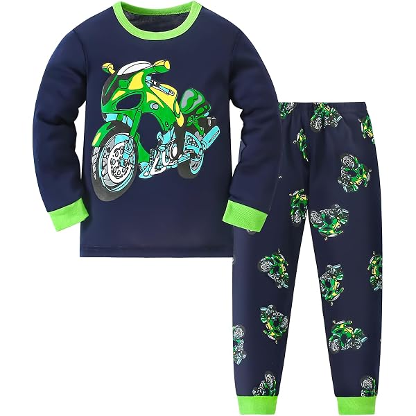 Pijama Infantil De Dinosaurio 2 Piezas - Algodón Manga Larga, Suave Y Cómodo, Para Niños De 1 A 10 Años