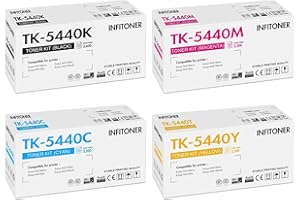 INFITONER TK-5440 TK5440 Kompatibel für Kyocera Ecosys MA2100cwfx PA2100cwx PA2100cx MA2100cfx Toner MA2100 PA2100 TK 5440 TK-5440K TK-5440C TK-5440Y TK-5440M Schwarz Cyan Magenta Gelb, 4er-Pack