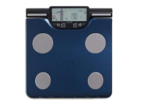 TANITA BC-602 Segmental Body Composition Scale Body Fat Muscle Mass Per Body Part Daily Calorie Intake 8 readings Blue