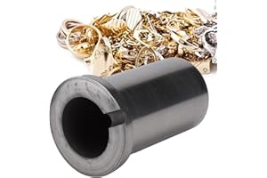 SALMUE 1 kg crogiolo di grafite, crogiolo di grafite resistente all'ossidazione resistente alle alte temperature per oro argento rame ottone + forno a forma di tazza forno di fusione crogiolo di fusione