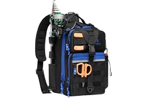 Bassdash Zaino da Pesca Convertibile con Portacanne, Pacchetto Tattico Regolabile e Resistente all'acqua per la Conservazione Degli Attrezzi da Pesca FP07