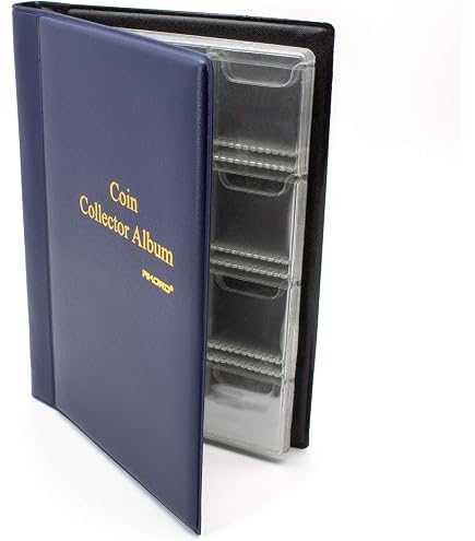 Album da collezione per 120 monete: 10 scomparti per