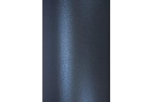 Netuno 10x papier bleu foncé nacré A4 297 x 210 mm 120g Majestic Kings Blue papier perlé papier de bricolage papier brillant papier décoratif pour invitations cartes de vœux Noël mariage anniversaire
