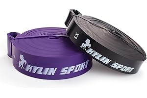 KYLIN SPORT Bande Elastique de Résistance Bande Latex de Yoga Bande d'entraînement pour Musculation Crossfit Récupération Pilates Kinésithérapie Culturisme pour Homme Femme