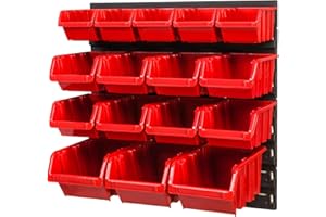 PAFEN 16-Box Wall Shelf Storage System 386 x 390 mm Stacking Boxes