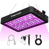 Lampada Per Piante DragonLight BW1000 LED - Spettro Completo Con UV IR, Interruttore Veg/Bloom, 45x45cm Copertura - Foto 9