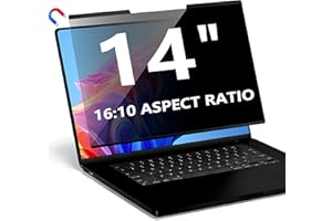 Magnetischer Laptop Blickschutzfolie 14 Zoll 16:10, Abnehmbarer Laptop Sichtschutzfilter und Blendfreier Blaulicht Sichtschutzfolie, Kompatibel mit HP Dell Acer Asus Samsung Lenovo ThinkPad