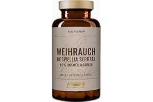 ‎FSA NUTRITION Weihrauch Kapseln 1176 mg Extrakt - 85% Boswelliasäure - 180 Weihrauchkapseln hochdosiert im Glas - Boswellia Serrata - Laborgeprüfte Qualität & frei von Zusätzen - FSA Nutrition