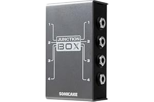 SONICAKE TRS Stereo 4 Kanäle Organisation LINE Gitarre Bass Effekte Pedal Junction Box
