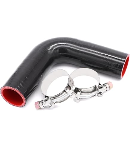 3-4 76mm-102mm Straight Reducer Silicone Turbo Hose Coupler with 2xT