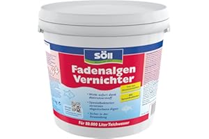 Söll 80589 FadenalgenVernichter mit Aktivsauerstoff 2,5 kg - Fadenalgenentferner mit Sofortwirkung, Spezialbakterien zersetzen abgestorbene Algen in Teichen