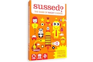SUSSED The Game of Wacky Choices - The Ultimate Card Game for Kids & Families - How Well Do You Know Each Other? - Fun Travel Game & Gift | Oddball Orange Deck