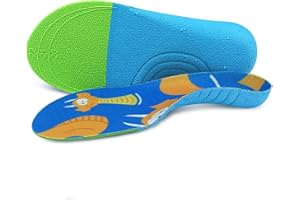 JSHSHIELD Solette ortopediche per bambini Solette per scarpe con supporto per arco plantare, tecnologia ortesica robusta per bambini con piedi piatti che hanno bisogno di supporto per l'arco plantare