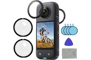 Nazaz Dual Lens Guards für Insta360 ONE X3, Lens Guards für Panorama-Action-Kamera, Langlebig, Transparent, Kratzfest