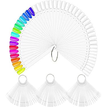 10 Stück Ovale Nagelspitzen Zum Üben – Transparent, Schwarz & Natürlich Für Maniküre & Nail Art