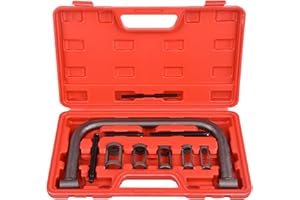 DHA 10PC Small Engine Valve Spring Compressor Removal Tool Kit for Car Van Motorcycle ATV, Removal Installer Tool For Valves, Intake Guides, Exhaust Guides, and Valve Springs