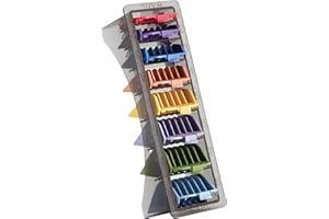 WAHL PROFESSIONAL Wahl Shaving Factory Colour-Coded Clipper Cutting Guides Pack of 8 Compatible with Wahl Clippers for Easy Length Selection and Accurate Haircutting at Home or in Barber Use