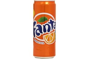 24x Fanta Orange Orange Lemonade can 330 ml 100% Italian Oranges