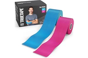 ‎TRUETAPE TRUETAPE® Kinesiotape – BASIC Uncut Duo – 2x Rollen (5 m x 5 cm) ungeschnitten – Wasserfestes & Elastisches Kinesiologie Tape – Physiotape mit starker Klebekraft für Alltag & Sport – Blau & Pink