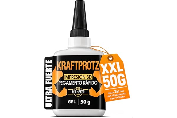 Pegamento Impresión 3D Gel 50 g - Filamento PLA ABS PETG TPU ASA Modelismo | sin goteo, rellena huecos, uniones verticales, transparente, impermeable, punta antisecado, PLA ABS PETG TPU ASA, modelismo