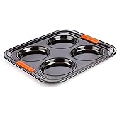 Le Creuset Non-Stick Carbon Steel Bakeware 4 Cup Yorkshire Pudding Tray, 46056000010000