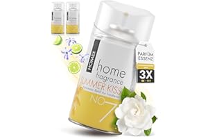 ROSELIVE COSMETIC Roselive HOMEX Raumduft Nachfüller kompatibel mit Airwick, Glade etc. raumspray - Lufterfrischer Nachfüllflasche für Duftspender in Wohnung, WC, Bad - Raumdüfte gegen Geruch (3er-Pack, SUMMER KISS)