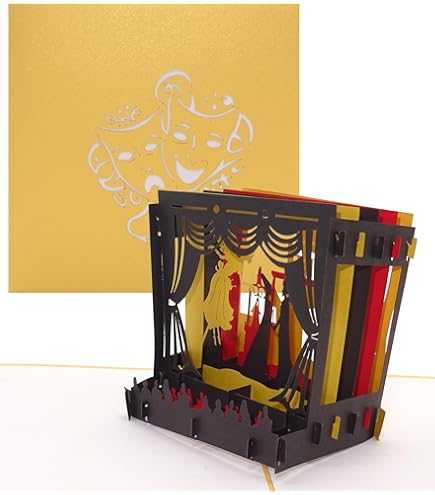 Diese-Klappkarten Biglietto pop-up 3D per compleanno con motivo