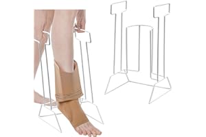 MEIKYING Anziehhilfe für Kompressionsstrümpfe,Strumpfanziehhilfe,Sockenanziehhilfe aus Metall(Wadenumfang 42 cm oder kleiner),Socken Anziehhilfe,Anziehhilfe für Socken und Strümpfe für Senioren,Schwangerschaft