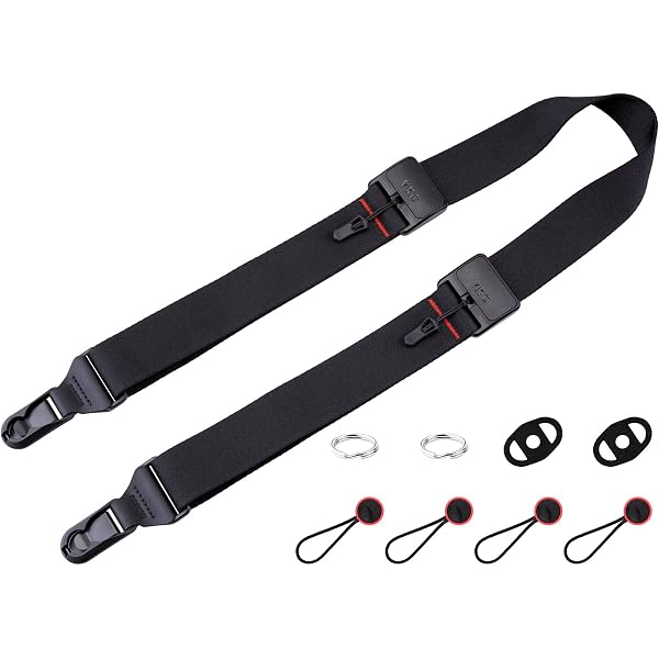 Sangle Pour Appareil Photo En Nylon – Longueur 120 Cm, Capacité 50 Kg, Avec Mousquetons Rapides, Style Rétro - 4