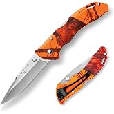 Buck Knife (3895) 285 Bantam Blw Mossy Oak Blaze Orange &Ccedil;akı