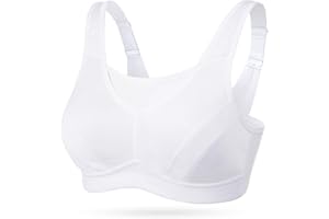Wingslove Femme Forte Intensité Soutien Gorge de Sport Brassiere Pas de Rebond sans Armatures