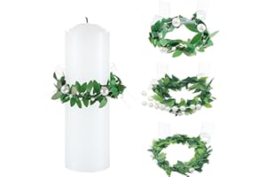 BSITSSS 3 Stück Kerzentropfschutz, Tropfschutz Taufkerzen für Kerzen 3-6cm Durchmesser, Kerzenrock Kommunion, Erstkommunion Deko Kränze Kerzenringe, Tropfenfänger Kommunionkerze Kerzenkranz