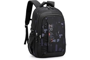 Amythe Mochilas Escolares Adolescentes Mochila Instituto Mochila Colegio para Chicos 10 12 16 18 años, 29 Litri Mochila Negra para Portatil 16 Pulgadas per Niño, Apta para Carro