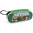 BRISA VW Collection - Volkswagen Utensil Pencil Case Stationery Pouch Make-up Holder in T1 Bus Campervan Design (Love Bus/Green)