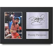 お宝Manny Pacquiao 直筆サイン入り ポスター35.5cm 28cm お宝Manny Pacquiao 直筆サイン入り ポスター35.5cm 28cm お宝